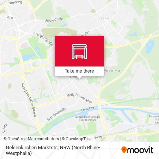 Карта Gelsenkirchen Marktstr.