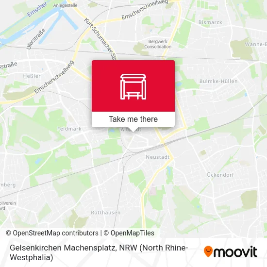Карта Gelsenkirchen Machensplatz