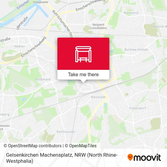 Карта Gelsenkirchen Machensplatz