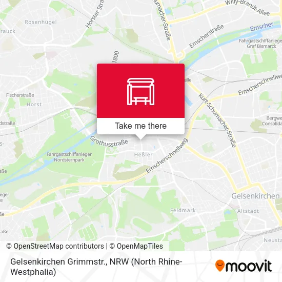 Карта Gelsenkirchen Grimmstr.