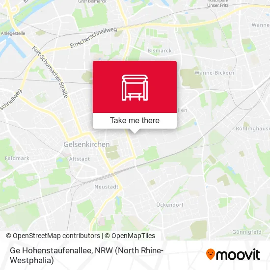 Карта Ge Hohenstaufenallee