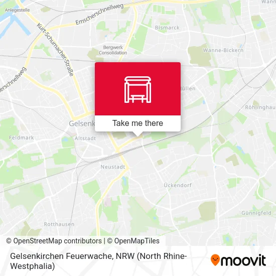 Карта Gelsenkirchen Feuerwache