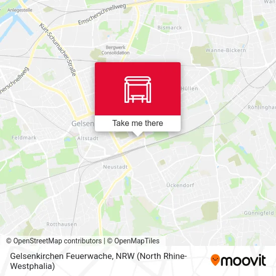 Карта Gelsenkirchen Feuerwache
