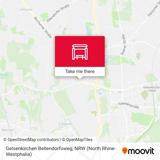 Gelsenkirchen Bellendorfsweg map
