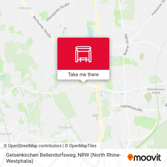 Gelsenkirchen Bellendorfsweg map