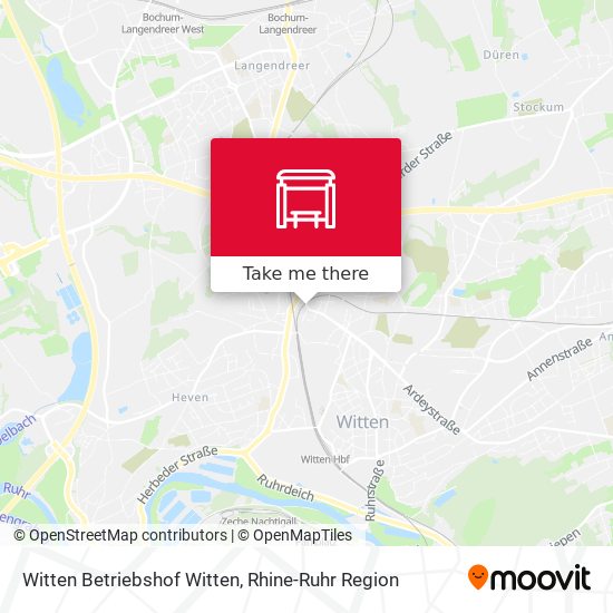 Witten Betriebshof Witten map