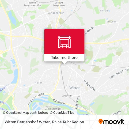 Witten Betriebshof Witten map