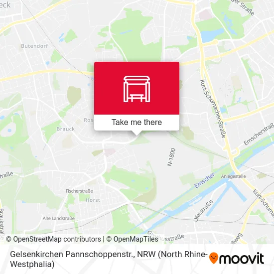 Карта Gelsenkirchen Pannschoppenstr.