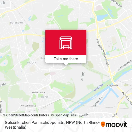 Карта Gelsenkirchen Pannschoppenstr.