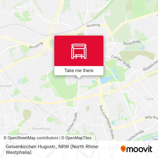 Карта Gelsenkirchen Hugostr.