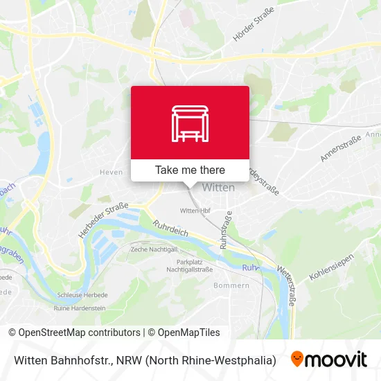 Карта Witten Bahnhofstr.