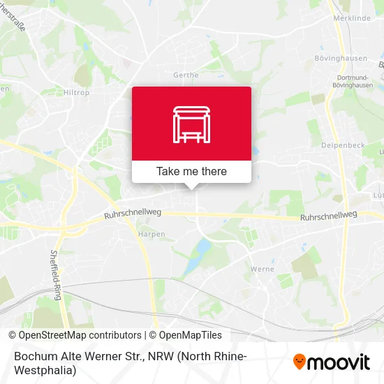 Карта Bochum Alte Werner Str.