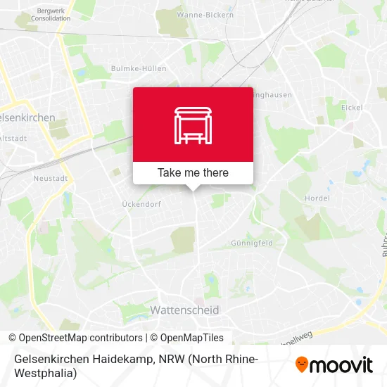 Карта Gelsenkirchen Haidekamp