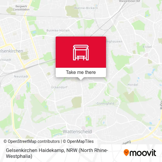 Карта Gelsenkirchen Haidekamp