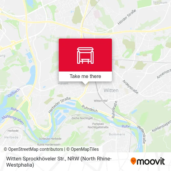 Карта Witten Sprockhöveler Str.