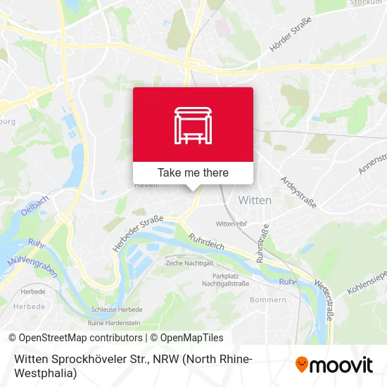 Карта Witten Sprockhöveler Str.