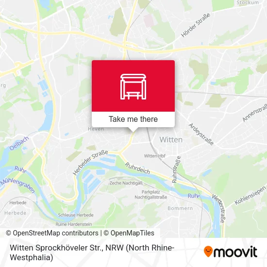 Карта Witten Sprockhöveler Str.