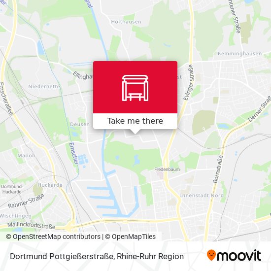 Dortmund Pottgießerstraße map