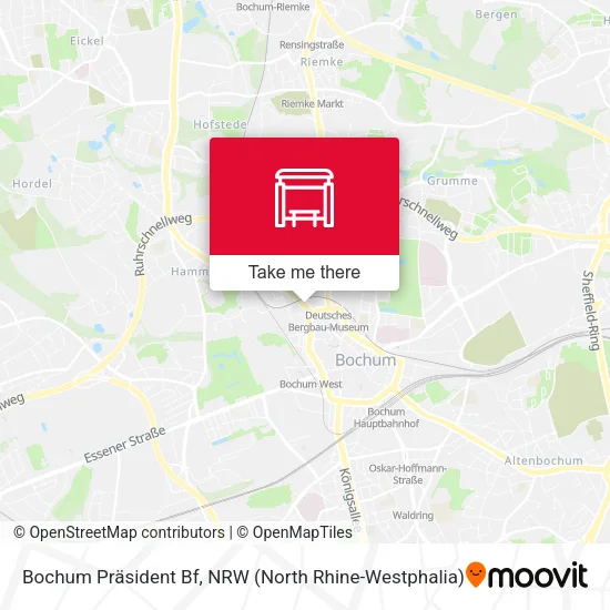 Карта Bochum Präsident Bf