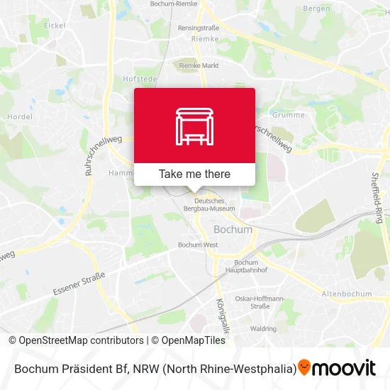 Карта Bochum Präsident Bf