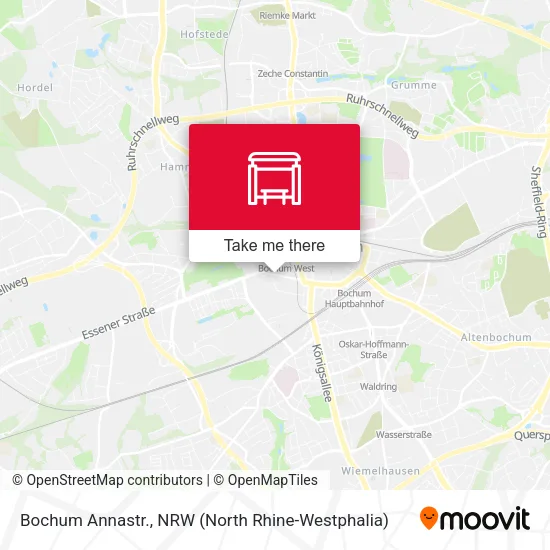 Карта Bochum Annastr.