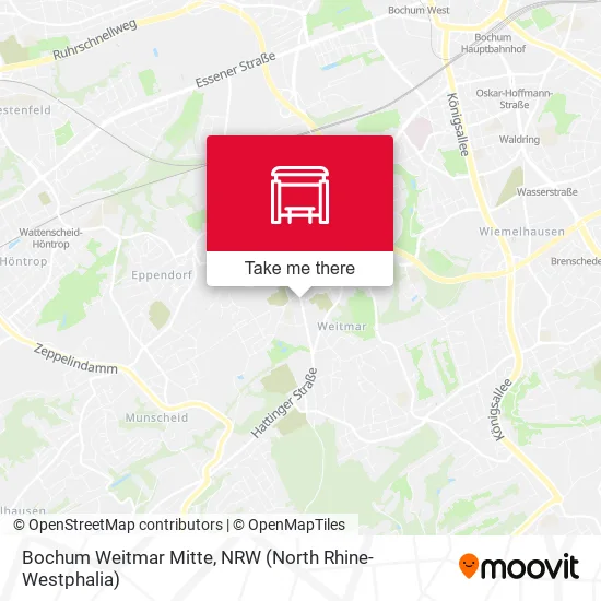 Карта Bochum Weitmar Mitte
