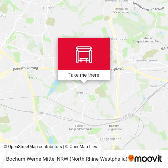 Bochum Werne Mitte map
