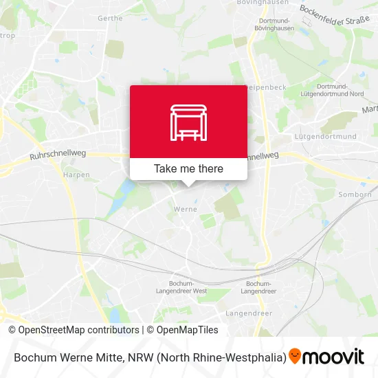 Bochum Werne Mitte map