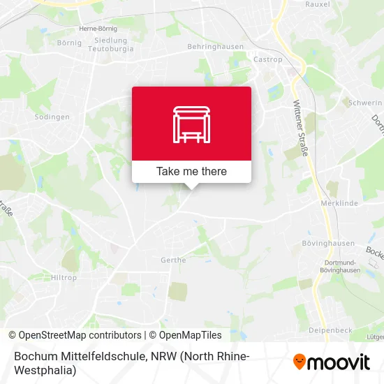 Bochum Mittelfeldschule map