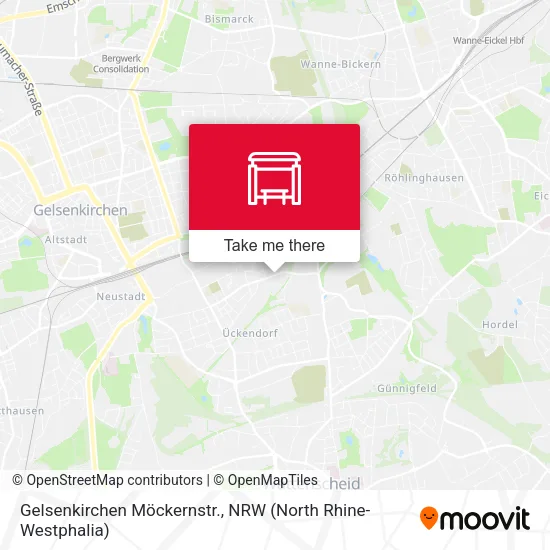 Карта Gelsenkirchen Möckernstr.