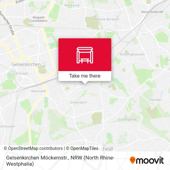 Карта Gelsenkirchen Möckernstr.