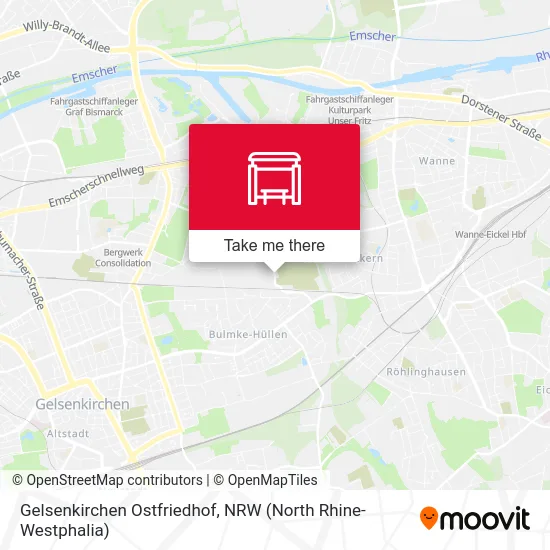 Gelsenkirchen Ostfriedhof map