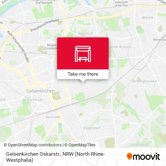 Карта Gelsenkirchen Oskarstr.