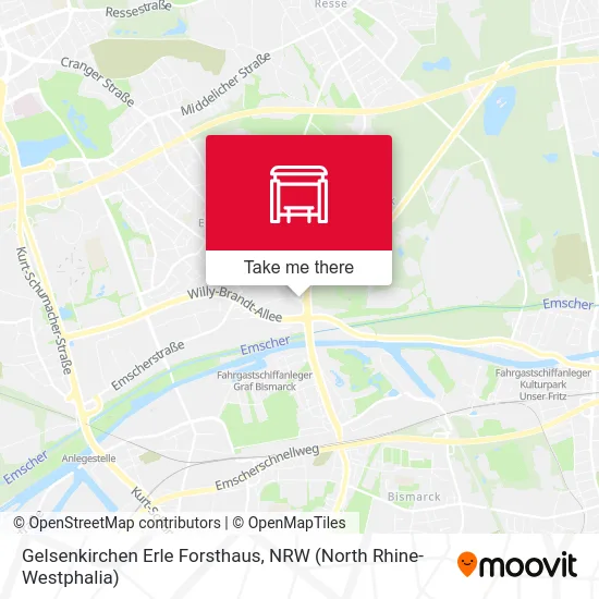 Gelsenkirchen Erle Forsthaus map