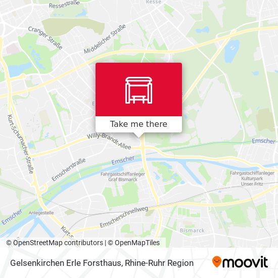 Gelsenkirchen Erle Forsthaus map