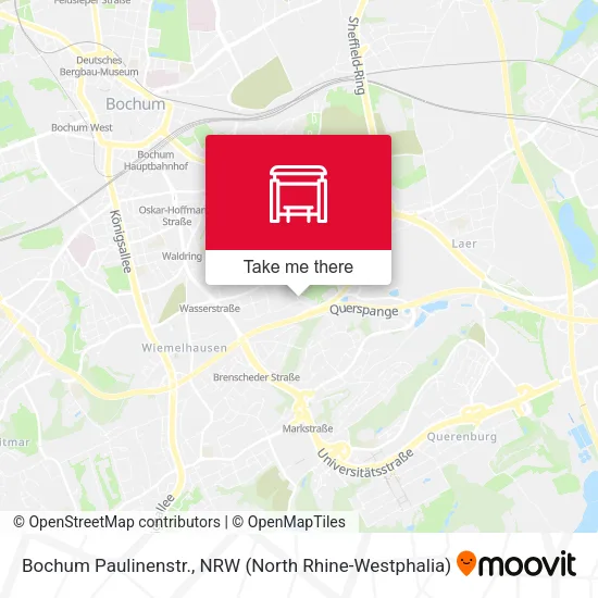 Карта Bochum Paulinenstr.
