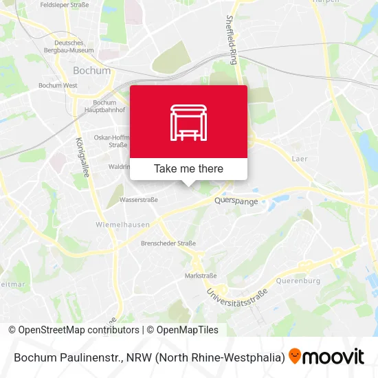Карта Bochum Paulinenstr.
