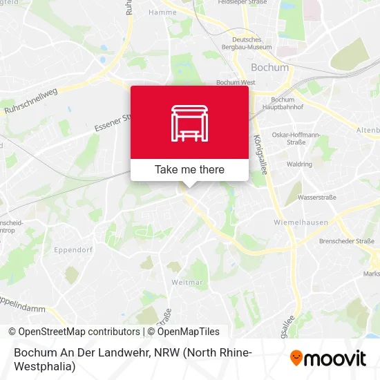 Карта Bochum An Der Landwehr