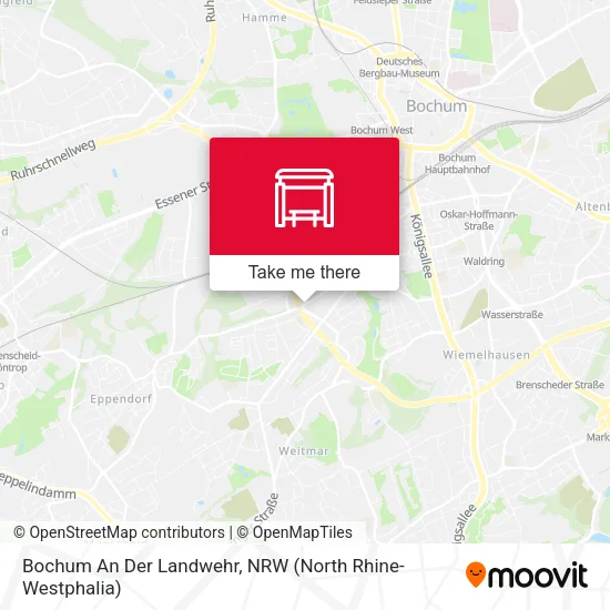 Карта Bochum An Der Landwehr