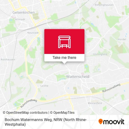 Карта Bochum Watermanns Weg