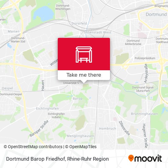 Dortmund Barop Friedhof map