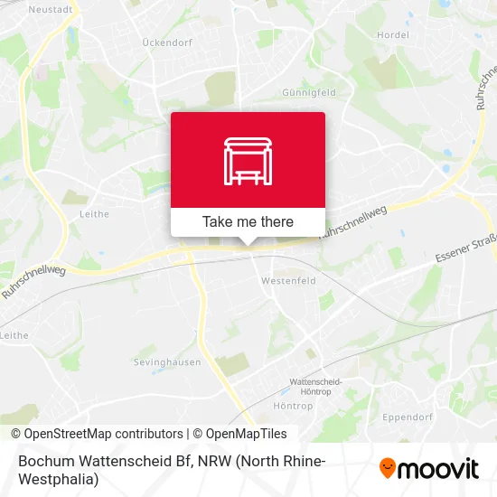 Bochum Wattenscheid Bf map