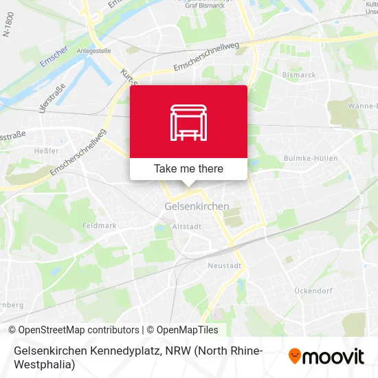 Gelsenkirchen Kennedyplatz map