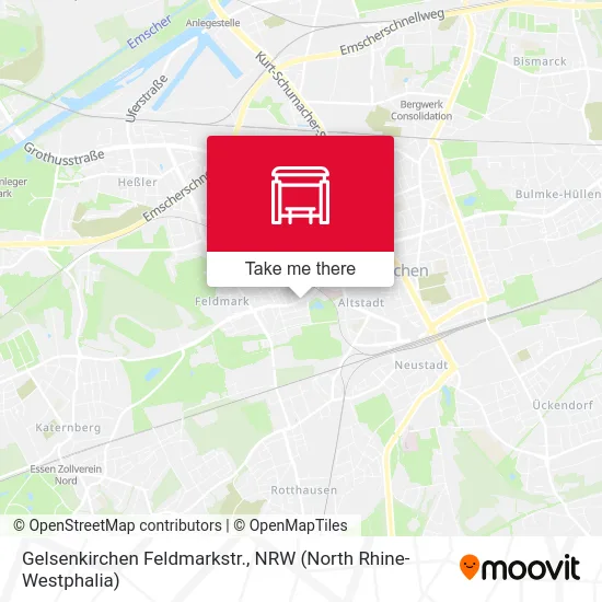 Карта Gelsenkirchen Feldmarkstr.