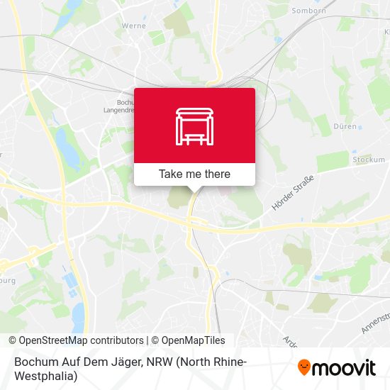 Карта Bochum Auf Dem Jäger