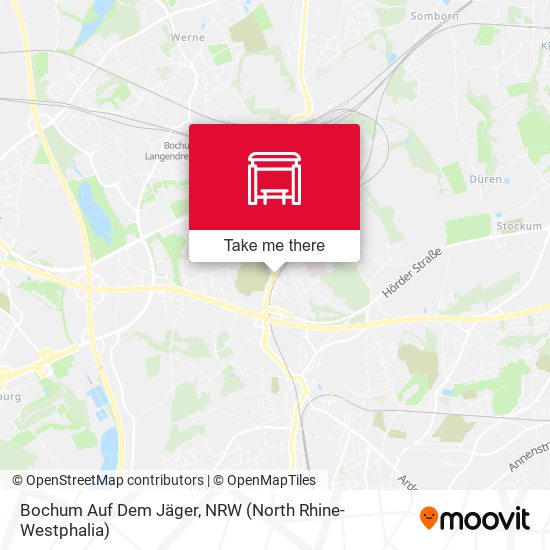 Карта Bochum Auf Dem Jäger