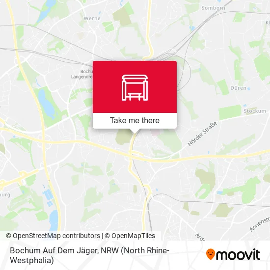 Карта Bochum Auf Dem Jäger