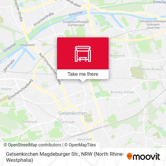 Карта Gelsenkirchen Magdeburger Str.