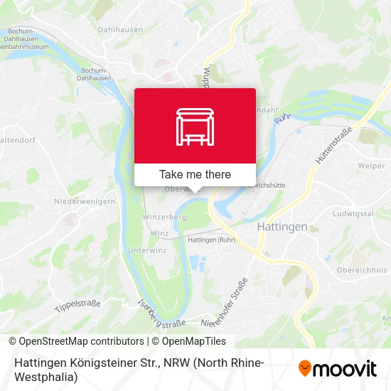 Карта Hattingen Königsteiner Str.