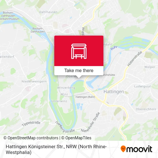 Карта Hattingen Königsteiner Str.